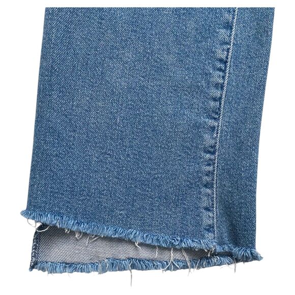 Mother Jeans Insider Crop Step Fray Stretch Straight Leg Shoot To Thrill Size 25 - Picture 4 of 7